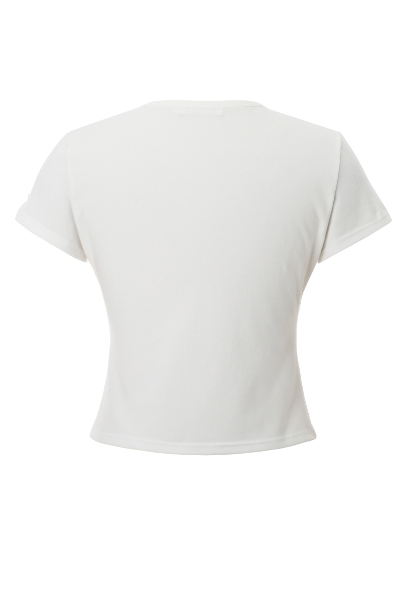 半袖Tシャツ ホワイト 商品カラー画像-S1L3
