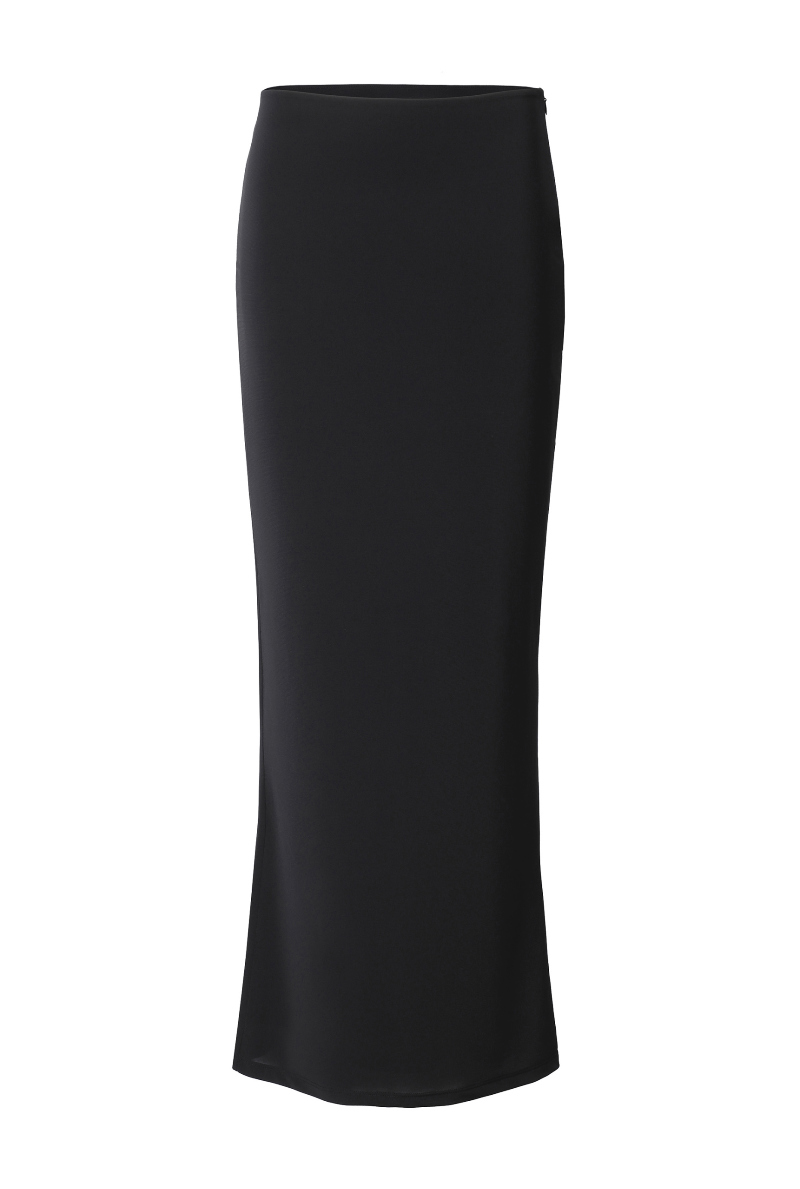 ロングスカート チャコール 商品カラー画像-S1L2